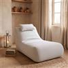 Talamo Italia - Pouf Abuli, Poltrona multiuso, Poltroncina sacco, Pouf poggiapiedi, Made in Italy, 70x120 h65 cm, Bianco