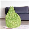 Talamo Italia Dmora Pouf Poltrona a Sacco, Rivestimento in Cotone, 60 x 50 x 80 cm