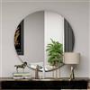 Dmora - Specchio Phaeton, Specchiera, Articolo d'arredo a muro, Decorazione con specchio, 70x2h70 cm, Nero