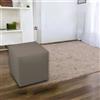 Talamo Italia - Pouf Acerbo, Poltrona multiuso, Poltroncina sacco, Pouf poggiapiedi, Made in Italy, 40x40 h42 cm, Tortora