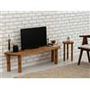 Dmora - Mobile porta TV Ceres, Credenza da soggiorno, Armadio basso per TV, Base parete attrezzata, 140x35h40 cm, Quercia