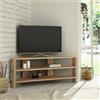 Dmora - Mobile porta TV Alfa, Credenza da soggiorno, Armadio basso per TV, Base parete attrezzata, 114x36h45 cm, Quercia