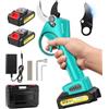 MuatCtarom Forbici Potatura a Batteria,Forbici Potatura Elettriche con 2 * 2Ah Batteria, può Funzionare Ininterrottamente per 6-8 ore, con Diametro di Taglio di 15-35 mm è Adatto per Frutteto,Giardino,Fattoria