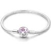 TINSLO Moments-Bracciale Donna Argento 925 Braccialetto Snake Bracciali Gioielli Regalo Natale Compleanno Festa Della Mamma per Moglie Amiche Amica