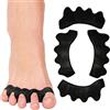 WACURRENTHYD Distanziatori per dita dei piedi (2 paia), separatori per dita dei piedi in gel per correggere le dita dei piedi, correttore per alluce valgo, per donne e uomini, distanziatori per dita a martello,