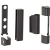 Ante bellum Set di coperture in PVC - tappi in plastica per finestre in PVC e porte del balcone, universali per montaggio a sinistra o a destra, aspetto uniforme, facile installazione (marrone)