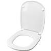 IDROTOP Copriwater per POZZI GINORI 500 TERRA/SOSPESO TERMOINDURENTE BIANCO cerniera inox normale o rallentata soft close