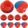 Levemolo 40 Pezzi Cappucci per Rubinetto Rosso e Blu, Indicatori Caldo e Freddo per Maniglia Rubinetto da Cucina, Compatibili Foro da 6,7mm in Plastica