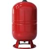KNM Trade Vaso Espansione 80L Rosso Riscaldamento, Imianti Chiusi, 10 Bar | stabile base supporto, archiviazione liquido, membrana elastica, pressione preimpostata, material acciaio