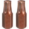 QUARKZMAN 2 Pezzi T50 Cacciavite A Bussola Torx 10mm Codolo Esagonale 30mm Lunghezza Acciaio S2 Sicurezza Anti-Manomissione Testa A 6 Punte Cacciavite A Bussola Esagonale