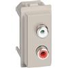 Bticino Living Now Modulo Doppio Rca, Sabbia