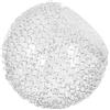 NUOBESTY Paralume Ricambio Lampada da Interno in Vetro a Sfera Filo di Alluminio Bianco Elegante e Funzionale Facile Manutenzione e Massima Trasmissione Luce per Soggiorno