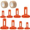 DONGKER Stecche per zampe di pollo, set di 8 supporti regolabili per zampe di pollame con fasciatura autoadesiva, adatti a tutte le fasi di crescita, zampette rotte, artrosi, dita arricciate