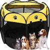 Sea Team Box pieghevole per animali domestici, portatile, morbido design pop-up, per cani, gatti e gattini, gabbia in tessuto a rete traspirante, leggero e per uso interno ed esterno
