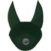 AK Riding Sports AK Fly Hood per cavalli - Orecchie morbide in lycra, maglia stretta, vestibilità comoda, cuffia per cavalli sportivi AKRS-6069-01 (verde foresta, pony/(S))