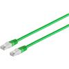 Markenlos Cavo patch RJ45 con cavo CAT 7 grezzo PIMF verde 1,5 m