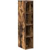 Roanoer Armadietto pensile in rovere affumicato, sottile pensile da cucina, 20 x 29,5 x 100 cm, moderno armadio da parete in legno per cucina e soggiorno, stabile, con molto spazio