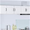 Generico Armadietto a muro PORTO Bianco 40 x 31 x 40 cm in legno ingegnerizzato, mobile da parete cucina con 1 ripiano e 1 anta, soluzione di stoccaggio versatile per organizzare piatti