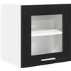 Roanoer Mobile sospeso nero effetto rovere, 40 x 31 x 40 cm, mobile da cucina in legno, moderno armadio da parete con anta per cucina e soggiorno, armadio superiore salvaspazio da montare a parete