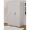 Bissolo Casa Armadio 4 Ante Battenti - Guardaroba Moderno in Bianco Opaco con Ripiani Regolabili e Design Elegante 135 X 55 X H. 202