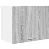 Roanoer Armadietto pensile da cucina grigio sonoma e bianco, mobile superiore moderno in legno, pensile da parete con anta per riporre oggetti e organizzazione, 50 x 31 x 40 cm