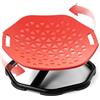 KidBloom Sedia Girevole Bambini Sensoriale con Maniglie, Giochi Sensoriali Autismo, Sedia Girevole con Base Antiscivolo e Rotazione a 360° (Rosso)