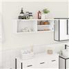 Generico Mobile da Bagno a Parete Bianco 100x25x30 cm in Truciolato,Bianco,13.55kg,860094