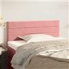 IBUQDDV Testiere Letto Testiera Letto Una Piazza E Mezza Testiera Letto Singolo Spalliera Letto Singolo Testiera Rosa 100x5x78/88 cm in Velluto per Dormitorio Camere Da Letto Soggiorno Camera Degli Ospiti