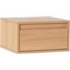 HOMN LIVING Comodino sospeso Tori, 1 cassetto, Finitura Rovere, 40 cm (Larghezza) x 35 cm (profondità) x 22 cm (Altezza)