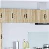 Generico Armadietto a muro PORTO Rovere Sonoma 40 x 31 x 40 cm, mobile da cucina in legno ingegnerizzato con anta e ripiano, soluzione di stoccaggio versatile per interni moderni