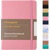 Ottergami Bullet Journal Puntinato A5 | Bullet Planner a Quadretti, Puntinato Diario | 150gsm Carta Spessa | The Pro - Rosa