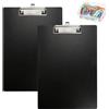 TLDBATICE Portablocco formato A4, 2 pezzi, formato verticale con gancio nascosto, portablocco in plastica A4 per 100 fogli, robusta lavagna per ufficio, studio, uso quotidiano, con 50 graffette