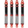 KEEDA 4 ammortizzatori filettati per auto crawler TRX4M TRX4MT K10 F150 1/12 crawler parti (rosso, 77 mm)