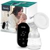 LIONELO Fidi Go Tiralatte set Pompa elettrica per il latte in compatto set con tecnologia di aspirazione a due fasi, Portatile e Silenzioso, 9 Livelli di aspirazione, 5 Livelli di massaggio, LED