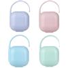 Toddmomy Porta Succhietto in Plastica Pp 4 Pezzi Manico e Facile da Attaccare, Scatola Porta Ciucci Portatile per Uso Esterno e Passeggini Colore Casuale