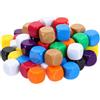 QUARKZMAN 100Pcs Dadi Esagonali Lisci Arrotondati 16mm/0.6Pollici 10 Colori | Cubi Acrilici, Con Superficie Levigata, Per Party Giochi Da Tavolo DIY Artigianato Conteggio Didattico