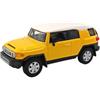 OPO 10 Modellino di Auto Compatibile con Toyota FJ Cruiser, Giallo con Tetto Bianco, Scala 1:43 - Cararama 813123