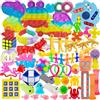 Edmirfun 64 Pezzi Fidget Toys Set, Giochi Sensoriali Anti Ansia e Stress Per Adulti e Bambini, Push Bubble Twist Cubo, Antistress Ufficio, Regalini Fine Festa Compleanno Per Bambini Adulti Autismo