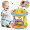 Gowkeey Giocattolo Montessori Rotante con Musica e Luci a LED per Bambini | Ideale per Giochi Neonati da 12 a 18 Mesi, Regalo di Compleanno per Bambini di 1-3 Anni