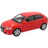 OPO 10 Modellino di Auto Compatibile con Audi A3 Rossa, Scala 1:43 - Cararama 813129