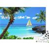 RMMERPCVREFE Isola Tropicale Barca a Vela Puzzle 1000 Pezzi Puzzle per Adulti Carta Spiaggia Relax Famiglia Decorazione Casa Regalo 52x38cm/1000pcs