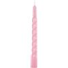 Cereria Di Giorgio - 6 Candele Tortiglione - Ø 2.2 cm h. 21 cm - Rosa Polvere