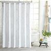 Peri Home Tenda da doccia in ciniglia e cotone, 183 x 183 cm, colore: bianco