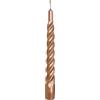 Cereria Di Giorgio - 6 Candele Tortiglione laccate - Diametro 2.2 cm Altezza 21 cm - Colore Rosa gold - Durata 5 ore - Standard per candelabro - Home Decor Collection