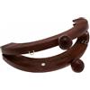 Stafil Chiusura Clic Clac in Legno Rotonda 19x8 cm Colore Marrone per Borse Fai da Te