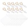 MOLUCKFU Set 10 Corone del Battesimo in Legno con Crocifisso e Sacchetti | Bianco, per Celebrazioni Religiose e Conferme, Leggero con Finitura Levigata