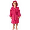 Bassetti Accappatoio Bambini Unisex con Cappuccio in Spugna di Puro Cotone 360 g/m² - Pop Color - Morbido, Assorbente - Taglie 5/6, 7/9, 10/12 Anni (IT, Età, 5 anni, 6 anni, Regular, Fucsia)