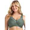 MISS MARY OF SWEDEN Reggiseno Senza Ferretto in Cotone - Coppa Piena, Alto Sostegno, Spalline Imbottite Regolabili, Comfort Quotidiano Donna 8d Verde