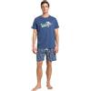 Disney Pigiama Uomo Toy Story 64212 in Cotone Estivo Completo Uomo Mezza Manica Pantaloncino in Scatola Regalo (IT, Testo, L, Regular, Regular, Blu)