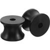 WRITWAA 2 Pezzi Supporto Compatibile Rullo Nailon Ancora in Nero per Resistente alla Corrosione Yacht e Rimorchi Kayak